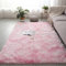 Lifup Rechteck Langflor Teppich Flauschig, Teppich Shaggy Anti Rutsch Pflegeleicht für Wohnzimmer Schlafzimmer Kinderzimmer Batik Rosa 120 x 160 cm