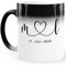 SpecialMe® Kaffee-Tasse Hochzeit personalisiert mit Initialen Anfangsbuchstaben und Herz Datum Hochzeitsgeschenk Magic standard