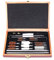 Fayelong Kit Pulizia Armi Universale Kit Pulizia Fucile Pistola per Tutti i Calibri 9x21 9x19/5.56mm 9mm/Calibro 12, Accessori per Fucili da Caccia con Custodia in Legno