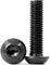 M5 x 10mm 100PCS Bouton vis à tête hexagonale Boulon à tête hexagonale Entièrement Filetée Boulons en Acier au Carbone 10,9(Noir)