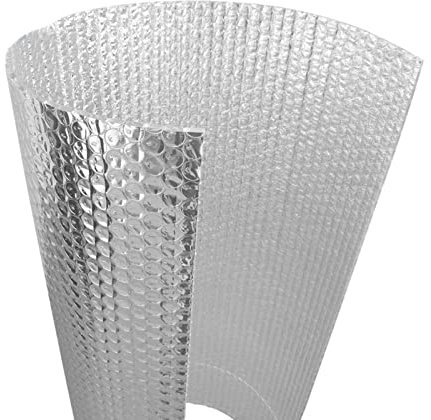 HARICSET Aluminium Isoliermatte Selbstklebend Isolierfolie Dämmfolie Thermofolie für Fenster Auto Camping oder Pool Perfekt als Wärmedämmung Kälteschutz und Verdunklung(Size:1 * 30m)