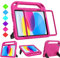 Surom Kids Case for iPad (A16) 11th Generation (11-inch, 2025)/iPad 10th Generation (10.9-inch, 2022), with Built-in Screen Protector, Shockproof Light Weight Handle Stand Case for Kids, Rose