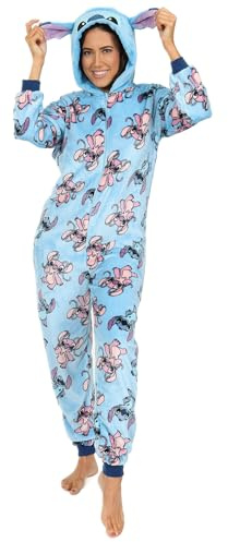 Disney Tutina da donna Lilo and Stitch Stitch & Angel in pile blu tutto in uno, Blu, 20-22