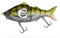 Senshu GLDR Glidebait 11,5/13,5cm Kunstköder Wobbler Jerkbait Hecht Zander Barsch (Ghost Ayu Perch UV, 13.5)