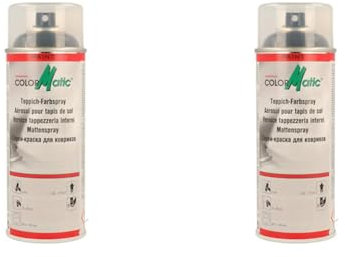 COLORMATIC 369056 Teppich-Farbspray schwarz 400 ml (Packung mit 2)