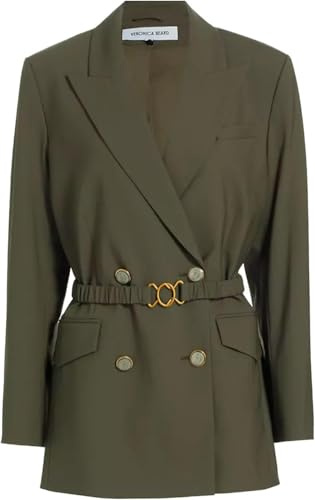Veronica Beard Hutchinson Wool-Blend Dickey Jacket Loden (US, Alpha, Medium, Regular, Regular, LODEN)