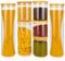 Otauoaea Bocaux en Verre, Bocaux Rangement Cuisine Hermétique, Pot en Verre avec Couvercle, Verre avec Couvercle en Bambou Set en 7 (2×1400ml, 3×500ml, 1×400ml, 1×900ml)