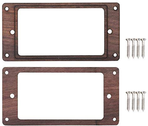 Peowuieu 2 Teilige Elektrisch Gitarren Humbucker Gitarren Pickup Rahmen Pickup Montagering Aus Holz