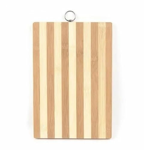 Planche à découper en bois (20 x 30 cm) antidérapante - Planche à découper épaisse - Surface antidérapante - Passe au lave-vaisselle - Avec poignée - Cuisine commerciale et domestique
