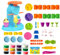 45 Pcs Ice Cream Playdough Set for Kids - Children Play Dough Tools Set, Kitchen Plasticine Toys for Boy Girl Age 2 3 4 5 6 Years Old, Playdough Tubs Accessories Kit for Birthday Christmas Party Gift