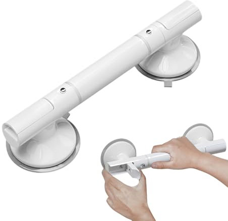 Grab Bar Seniors | Suction Shower Handle | Safety Bathtub Rail | Suction Cup Rail with Mobility in The Shower Or Bathtub for Use in The Showers, Bathtub, Or Alongside Shower Chair