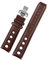 HASGTFM Lederarmband passend for Tissot 1853 Sports Racing Series PRS516 T91 T044, weiches Armband, 20 mm, Armband mit Faltschließe(Brown Silver,20mm)
