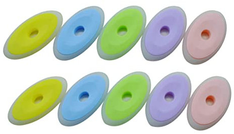 CAXUSD 30stücke Teiliges Bunter Radierbarer Neutralstift Radiergummis Aus Weichem Silikon Und Kunststoff Tragbar Für Schule Und Büro Leuchtendes Design Für Kreative Schreibkorrektur