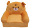 Enforose Klappsofa, Plüschstoff, 2-in-1, weiche Couch, ausklappbar, Cartoon-Muster, aufklappbare Couch, umwandelbares Sofa in Liege zum Ausruhen, Lesen (2 Tier)