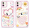 Yoedge 2 Stück Transparent Handyhülle für iPhone 11 6,1 Hülle, Süße Liebesherz Muster Design Mädchen Aesthetic Case Dünn Weich Durchsichtig Silikon Slim TPU Kameraschutz Stoßfest Schutzhülle,02