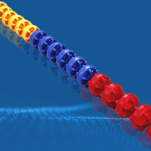 Cuerda de seguridad para piscinas, divisor de seguridad para piscinas, kits de flotación y ósmosis inversa, cuerda divisoria de carriles para piscinas comerciales con flotadores(Steel Wire Ro,7m/22.97