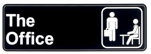 Plaque nominative, en acrylique, autocollante, 22,5 x 7,5 x 0,2 cm, pour porte, boîte aux lettres ou mur, design noir et blanc, 22,5 x 7,5 x 0,2 cm