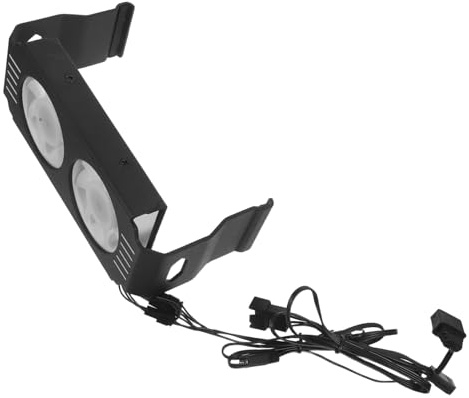 SEWACC Argb RAM Kühler mit Dual Pwm Lüftern Leiser Speicher Kühlkörper mit Automatischer Temperaturregelung Installation Effiziente Wärmeableitung für Gaming PC RAM Module