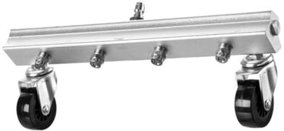 GALPADA Spazzola Lavapavimenti per Idropulitrice ad Elevata Pressione con Ugelli Rotanti e Ruote Direzionali Pulitore sotto Carro per Auto e Pavimenti