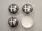 4 Radkappe Alfa Romeo Giulietta 159 Brera Giulia Stelvio 60 mm, schwarze Original-Zierkappen