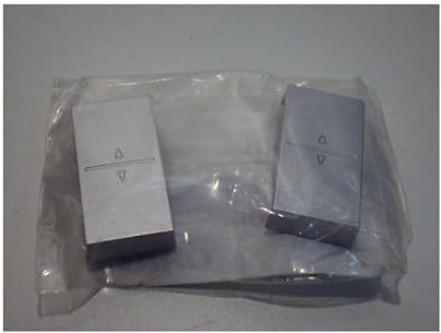 Niko - Manette touche double flèches haut et bas pour interrupteur sans fil ou bouton-poussoir à 4 contacts Sterling NIKO 121-00010