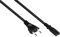 good Connections p0370 de S025 Cable de alimentación Euro, 2,5 m, Euro de Conector Tipo C (Recto) a C7/Euro 8 Hembra (Recto), 0,75 mm² Negro