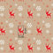 Pingianer 11,99€/m 200x160cm 100% Baumwolle Weihnachten Baumwollstoff Kinder Meterware Handwerken Nähen Stoff (Rentier Schneeflocken Beige 1, 200 x 160 cm)