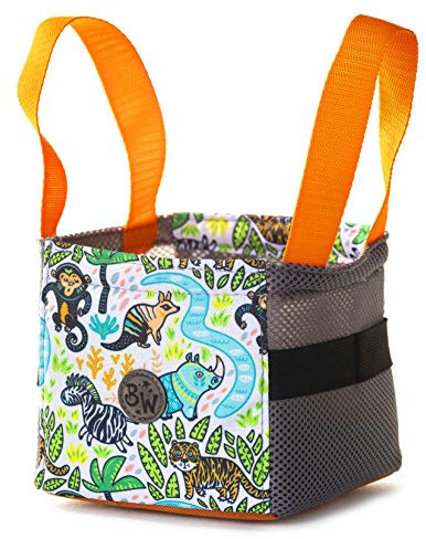 BAMBINIWELT Musikbox-Tasche, Transporttasche für Hörwürfel z.B. Toniebox und Tigerbox Touch, Halterung für Tonies,KLEIN (Modell 21)