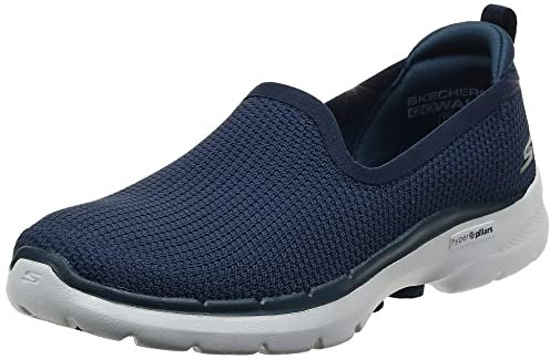 Skechers Go Walk 6 Clear Virtue, Zapatillas Mujer, Navy, 35 EU