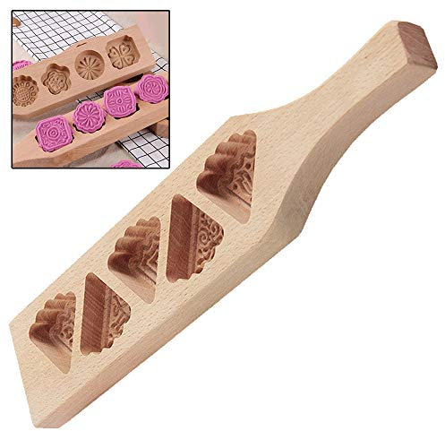 TOSSPER Holz Plätzchen-formen Chinese Festival Mond Kuchen Stampt Kuchen-biskuit-form Für Muffin Mooncake Schokolade Kürbiskuchen