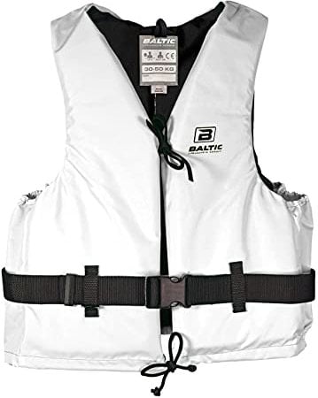 Baltic Schwimmhilfe Aqua weiß (Mod. 4535) Schwimmweste für erfahrene Schwimmer auf Binnengewässern, Größe:30-50kg