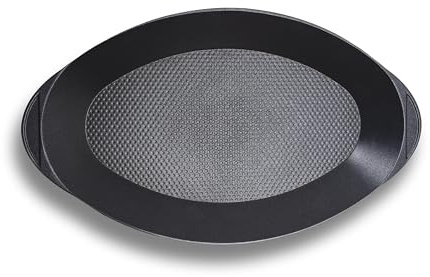 RISOLI' | EXPLORA, Pesciera Ovale Antiaderente 46x26,5 cm, Fondo Salva Aroma, Casseruola per Barbecue, Gas o Forno, in Alluminio Fuso Riciclato, Made in Italy