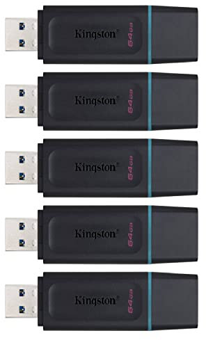 Kingston DataTraveler Exodia Flash Drive da 64 GB, DTX/64 GB, confezione da 5