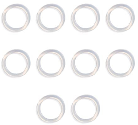 Anneau souple Adaptateur Clip,Adaptateur Pour Clip Fictif Silicone Transparent,Anneau En Silicone Adaptateur,Pour Clip Support De Sucette Pour Enfant,Cadeau D'anniversaire D'Enfant,10 Pièces