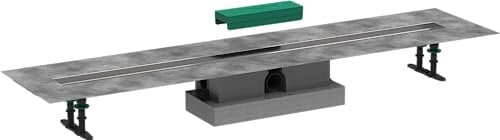 hansgrohe uBox universal Komplettset (Installationsset + Grundkörper) 1200mm für Standardinstallation von hansgrohe Duschrinnen Fertigsets (RainDrain Rock und RainDrain Match), Bodenablauf Dusche