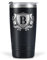 Onebttl Personalised Gifts for Men with Initials, Custom Coffee Cups, Monogrammed Travel Tumbler for Him, Unique Birthday Christmas Gifts for Men who Have Everything, Black, 590 ml, B