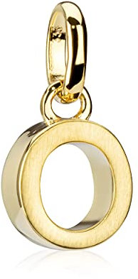 NKlaus Buchstabe O kleiner Kettenanhänger 333 Gelb Gold 8 Karat teilmatt 7x6mm Alphabet 9488