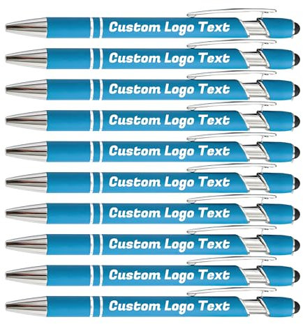 HEYZARDA Kugelschreiber mit Gravur Kugelschreiber Personalisiert mit Namen Text Logo See 100 Pcs