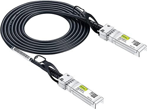 10G SFP+ DAC Twinax Cable, SFP+ to SFP+ Direct Attach Copper Passive for Cisco SFP-H10GB-CU0.9M, Ubiquiti UniFi, Meraki, Mikrotik, Fortinet, Netgear, D-Link, TP-Link and More,0.9-Meter(2.9ft)