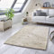 TacaHome Wollteppich Natur Handweb Teppich I Reine Schur-Wolle im Skandinavischen Design I Wohnzimmer Schlafzimmer Esszimmer Kinderzimer Büro | 250 x 340 cm Natur
