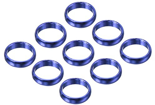 PATIKIL Schaftringe 9 Stück Aluminum O Ringe Dartpfeile Schaftringe Dart Zubehör für Plastik und Nylon Dart Shafts, Blau