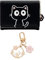 MEMOFYND 1 Portefeuille Chat Noir avec 1 Pendentif Chat, Joli Porte-Monnaie pour Femme, Sac en Cuir PU avec Fentes Multi-Cartes, Sac accordéon à Main (Noir)