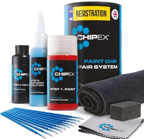 Chipex Touch Up Kit - Scratch Repair Kit Mixed by Reg Registration Plate Car Touch Up Paint for All Models - Exact Match Guarantee - Pro (Large)