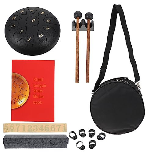 TOYANDONA 1 Satz Steel Tongue Drum Ätherische Trommel Taschentrommel Unterhaltungstrommel Rav-trommel Handtrommel Stahl Steel Tongue Drum Für Anfänger Haupt Tambourin Kohlenstoffstahl