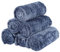 BVAGSS 6 Stück Kleine Flauschige Hundedecke, Weich mit Fleece Flanell Haustier Decken für Kleine Mittlere Hunde Katzen Warmer und bequemer Schlaf XH075 (76 x 52 cm, Blue Wheat Ears)