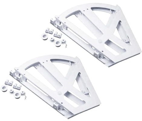 2 Teiliges Schuhschrank Zubehör, Weißes Schuhregal, Scharniere, Klappschublade