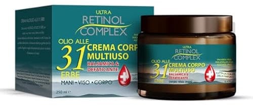 3 PEZZI CREMA MULTIUSO CON OLIO ALLE 31 ERBE MANI VISO CORPO 250ML ULTRA RETINOL COMPLEX
