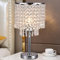 Treeisland Kristall Tischleuchte, Tischlampe Nachtlampe E27 Schreibtischlampe Nachttischlampe für Schlafzimmer, Wohnzimmer, ohne Glühbirne