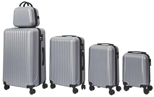 JET LAG, VO0028, Set mit 5 Tokyo Silver Koffern