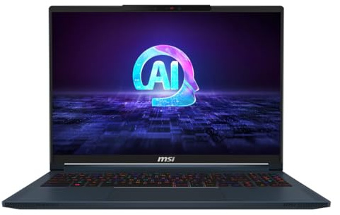 MSI Stealth 16AI-203XES Laptop 16 Zoll 32 GB RAM 1 TB SSD Nvidia Geforce RTX 4060 QWERTY Spanisch Intel Core Ultra 7 155H